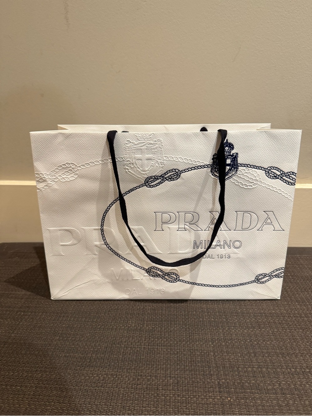2022 Prada Holiday Season Paper Shopping Bag